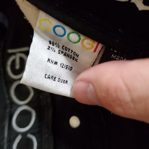 Coogi Jeans Mens Black Embroidered Logo Pocket Size 13/14 X 33 RN#121510 - Picture 8 of 14